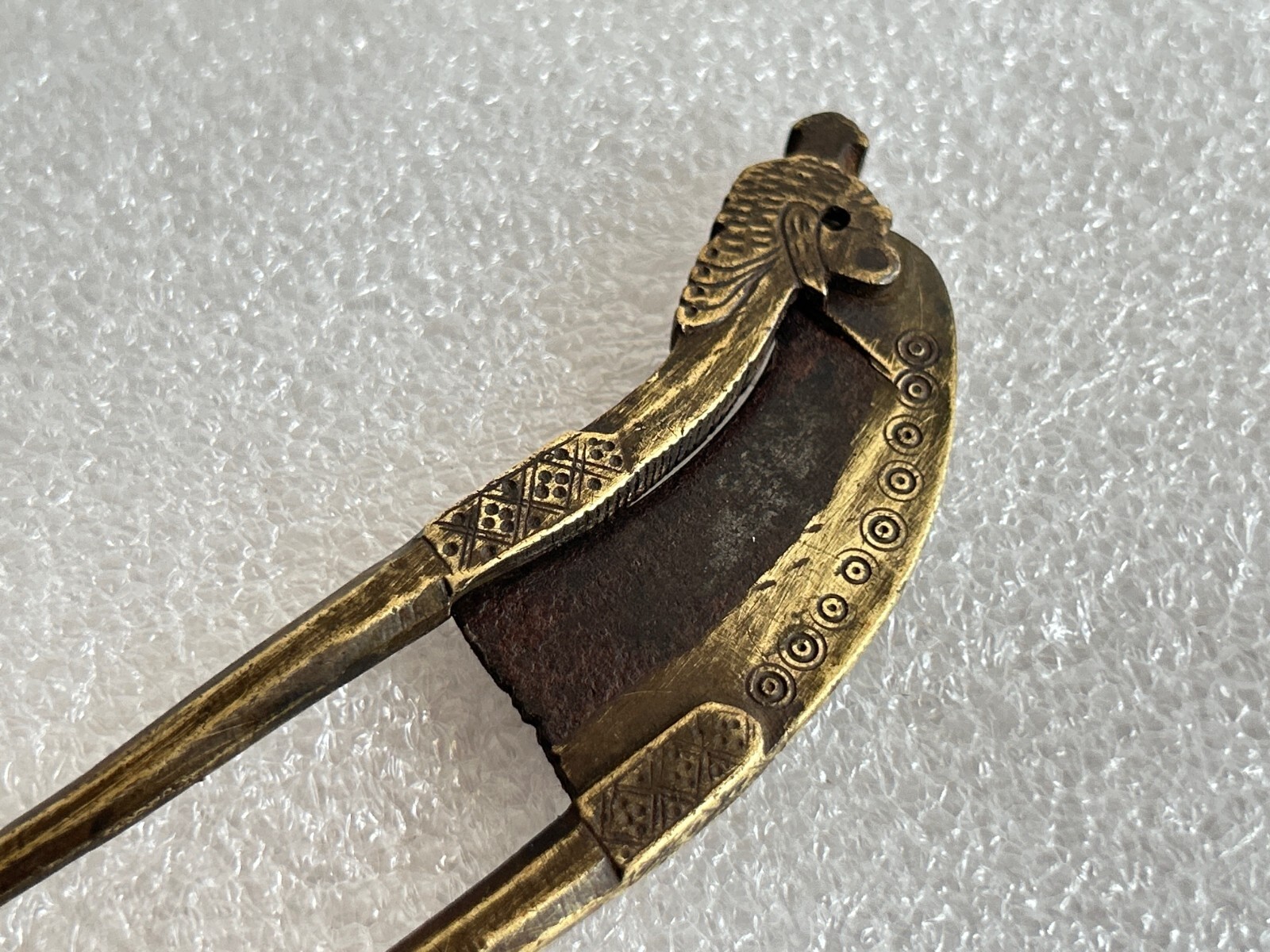 ANTIQUE INDIAN OLD BRASS HANDCRAFTED BETEL NUT CUTTER ARECA NUT CUTTER, #NC.14