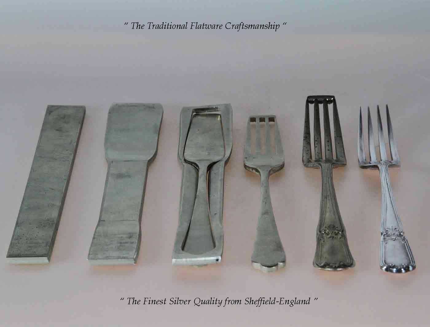 Silver Pair Carving Set, Carving Fork & Carving Knife, La Regence.
