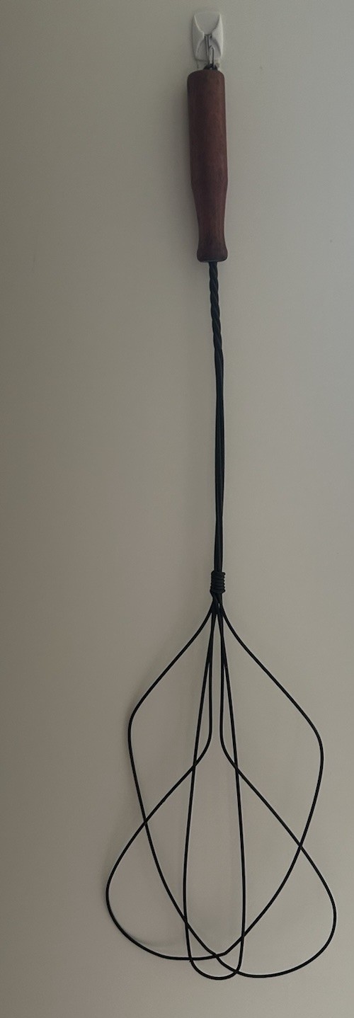 Antique Rug Beater 30 In. Wood Handle Primitive Decor