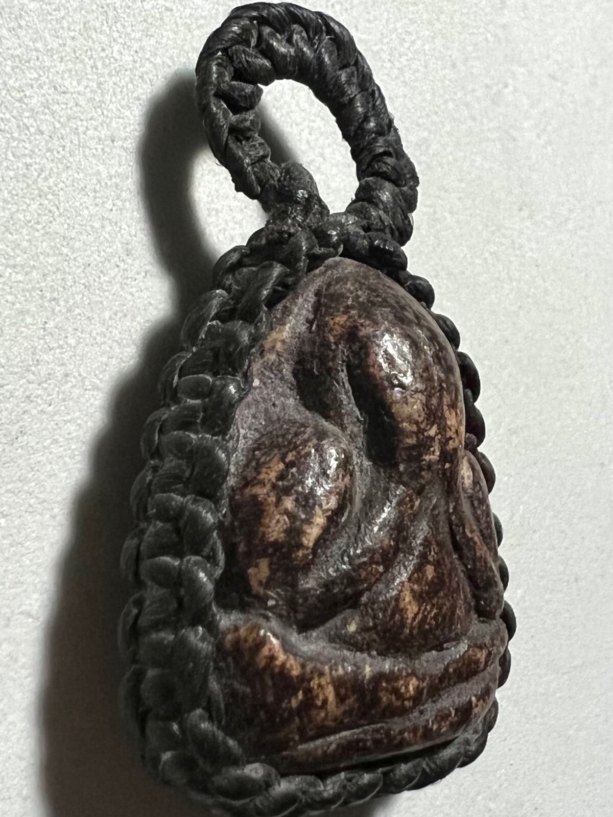 PHRA PIDTA LP KAEW KRUEWAN RARE OLD THAI BUDDHA AMULET PENDANT MAGIC ANCIENT#313