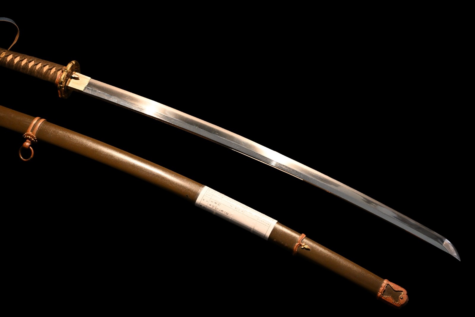 Tachi Japanese sword Gendaito Kanenori 兼則 Showa 18 (1943) Gunto koshirae