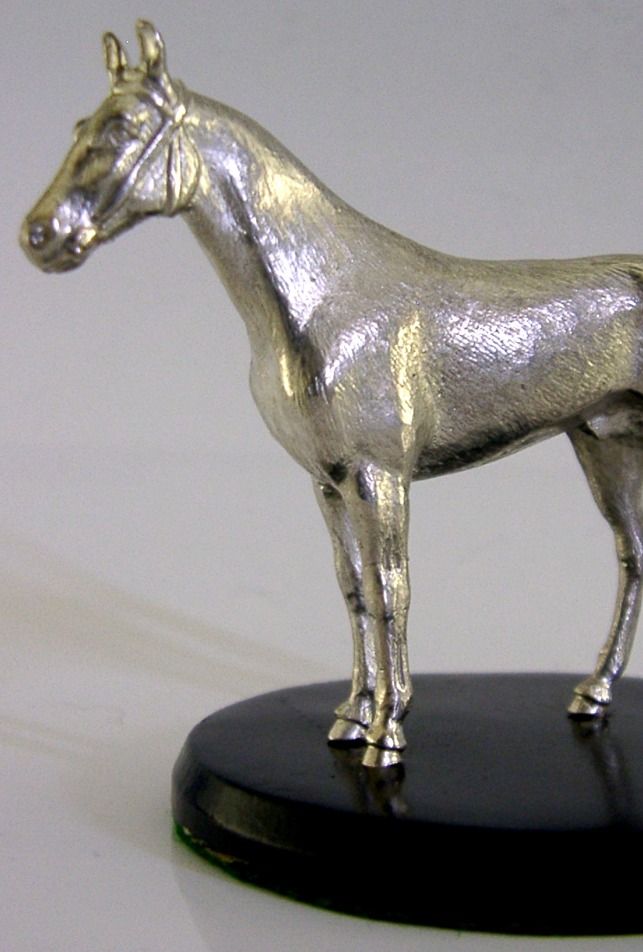 BEAUTIFUL 3 inch ENGLISH SOLID STERLING SILVER HORSE FIGURE 1971 RIDING 86g