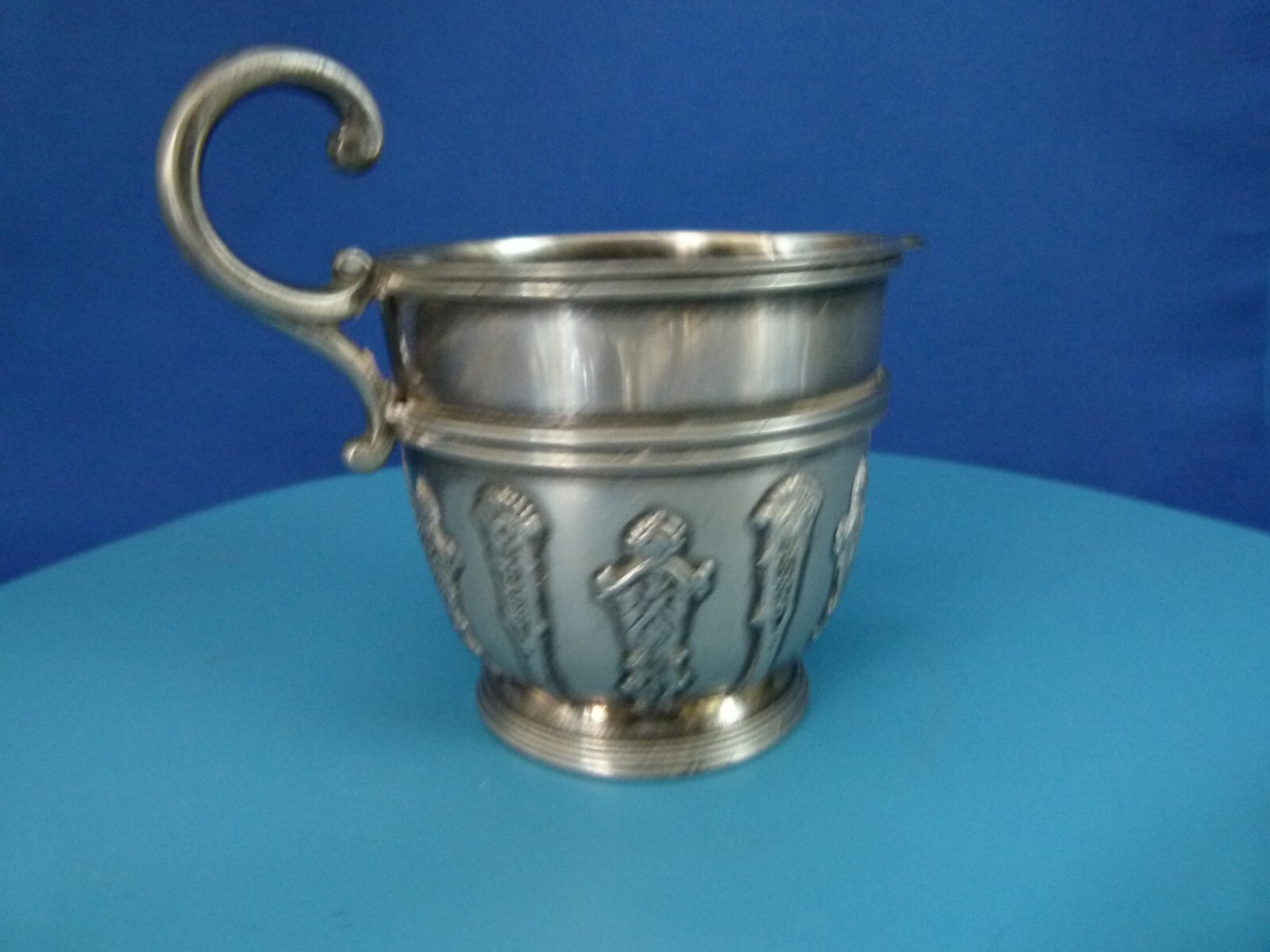 James dixon and sons epbm pewter jug no.8809 trumpet/cornet mark