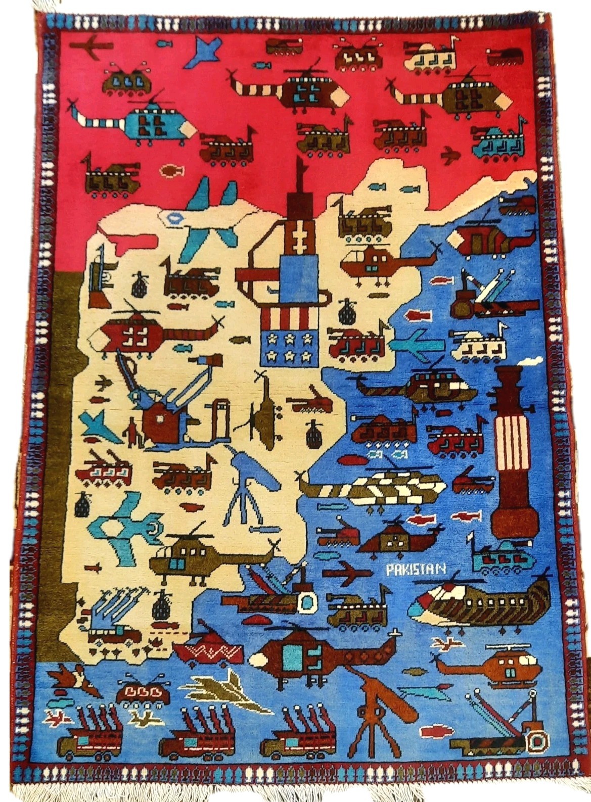 Handmade Afghan amazing War rugs Great Quality Beauiful design Size 1.5Mater