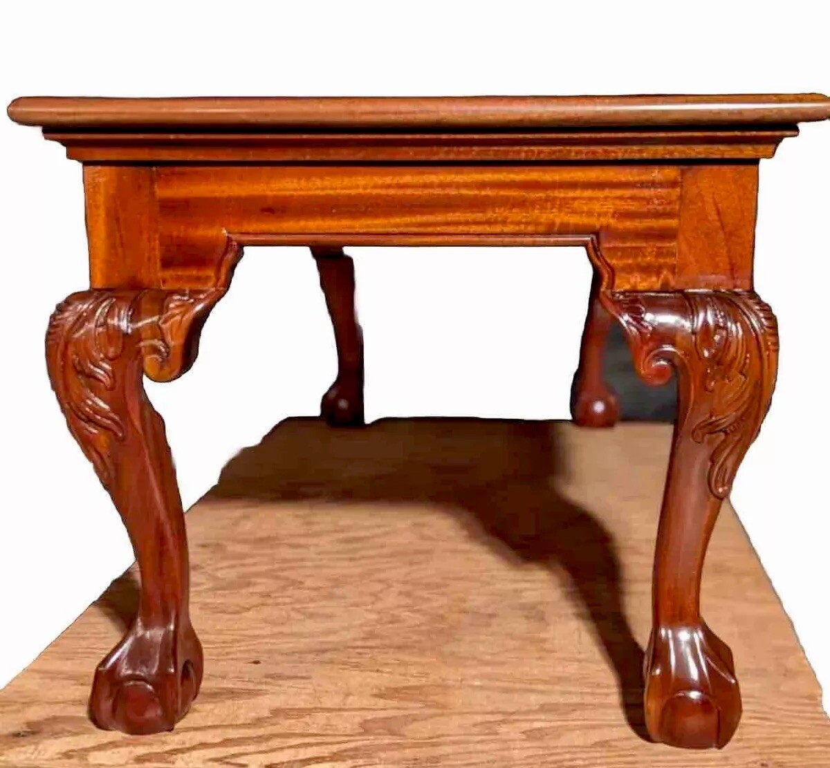 Custom Made Chippendale Style Coffee Table With Two Pull Out Tray Slides