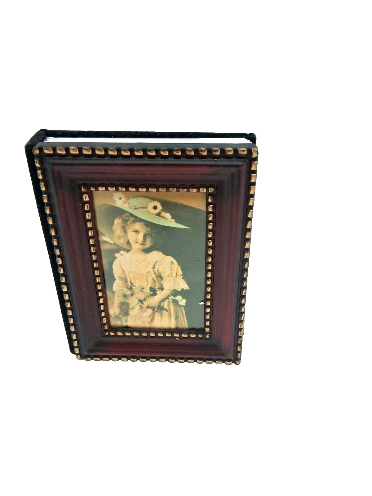 Vintage Miniature Photo Album with 40 sleeves for Passport Pictures Unbranded