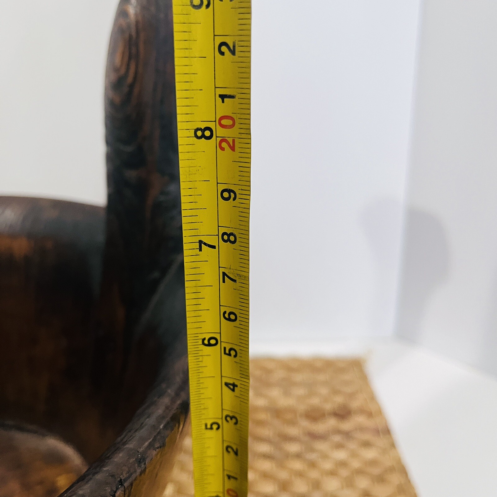 Antique Handmade Primitive Piggin Staved Wood Bucket Blacksmith made Iron Band