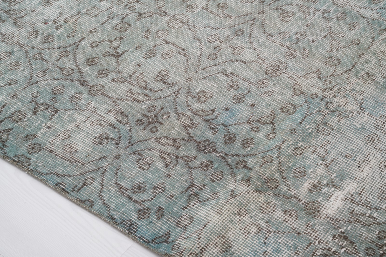 Oversized Turkish Rug 7×11, Large Vintage Oushak Wool Carpet, Faded Tones,300