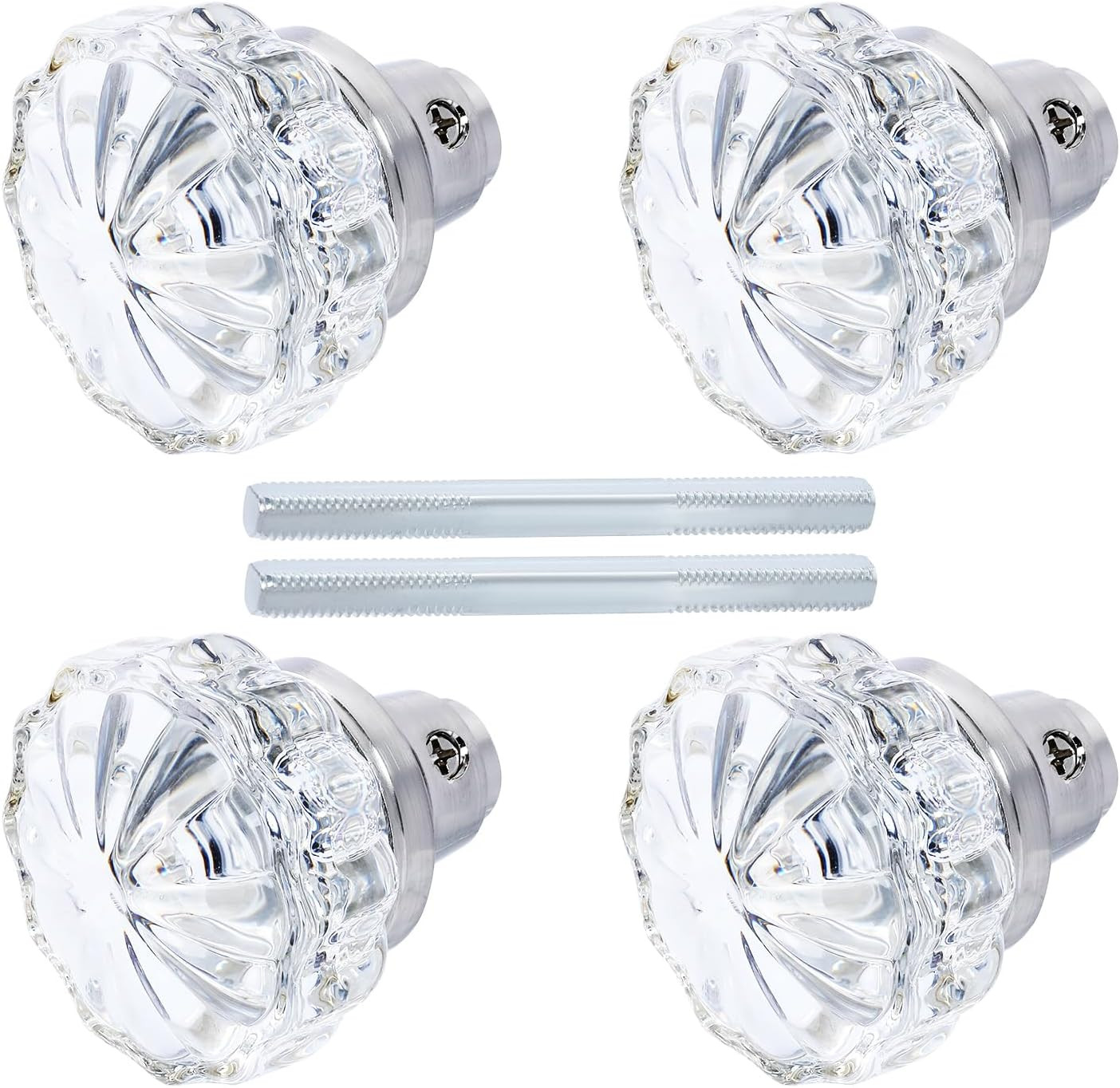 Mortise Glass Door Knobs Antique Crystal Vintage Style Knob Set