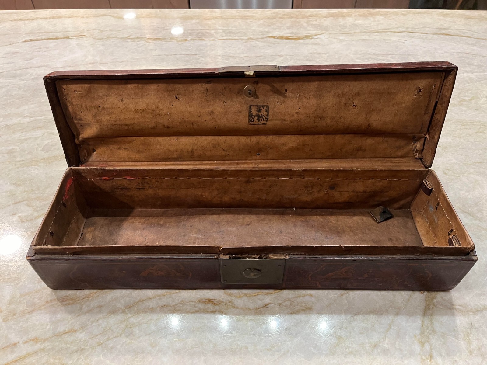 19th Century Chinese Scroll Box