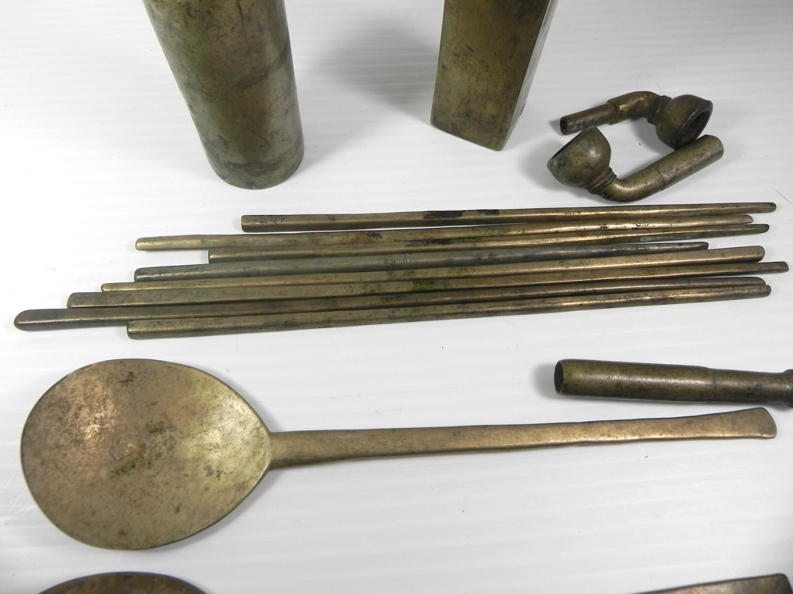 Antique Traditional Chinese Brass Water Smoking Pipes & Accessories Parts
