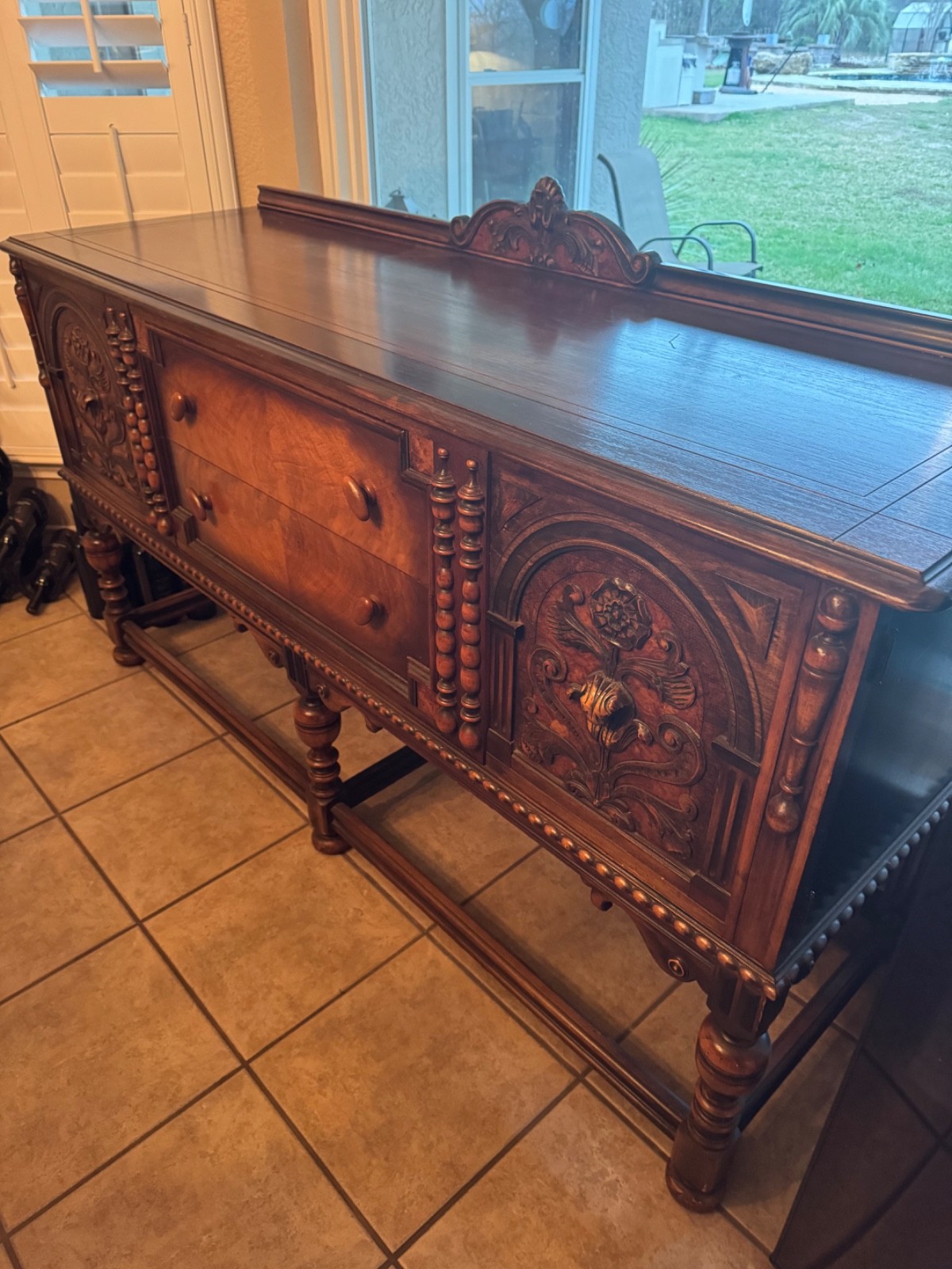 Berkey & Gay vintage ornate sideboard