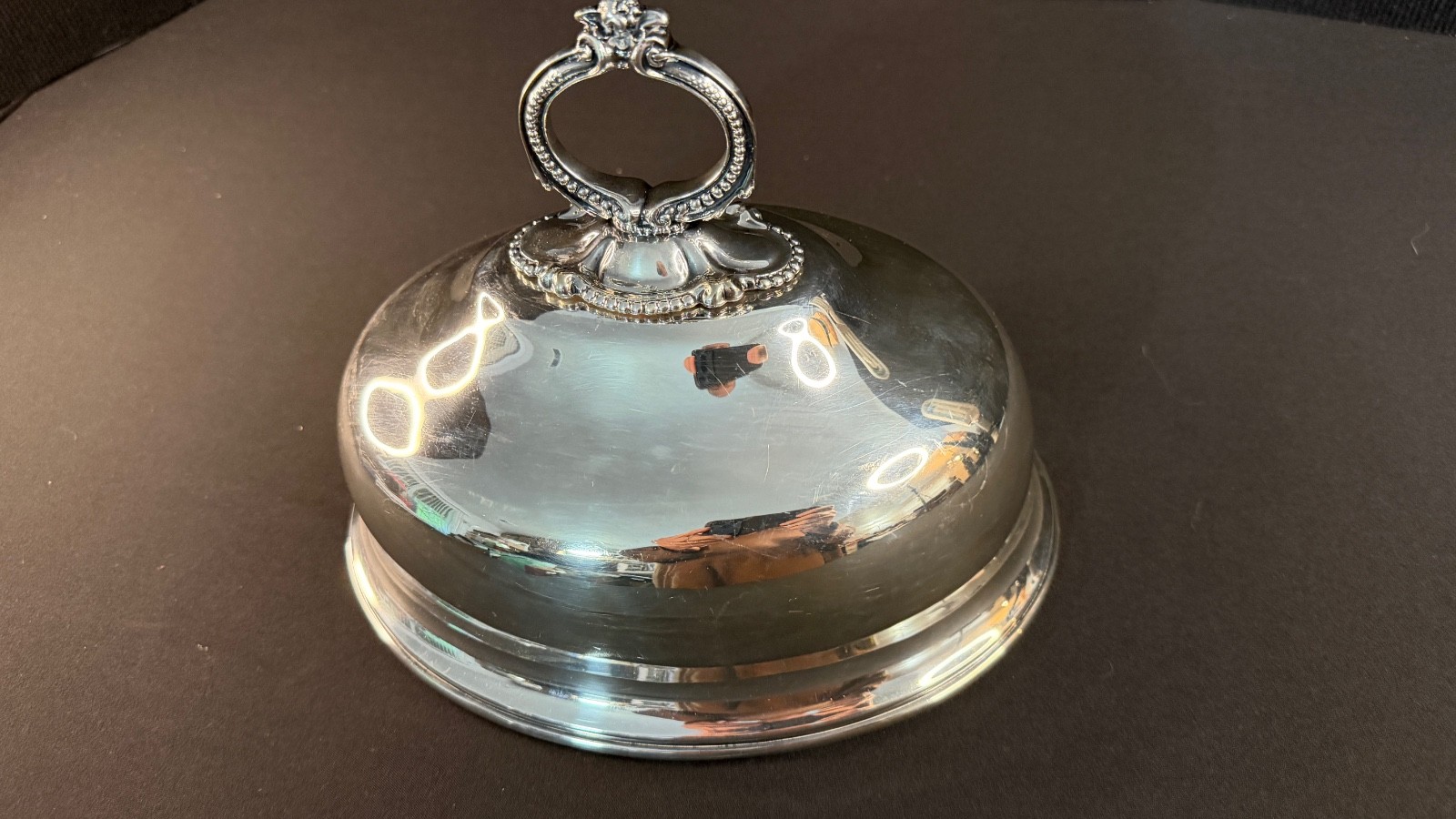 Wonderful Victorian Silver Plate Cloche (Food Dome) Circa 1880 Fenton Brothers