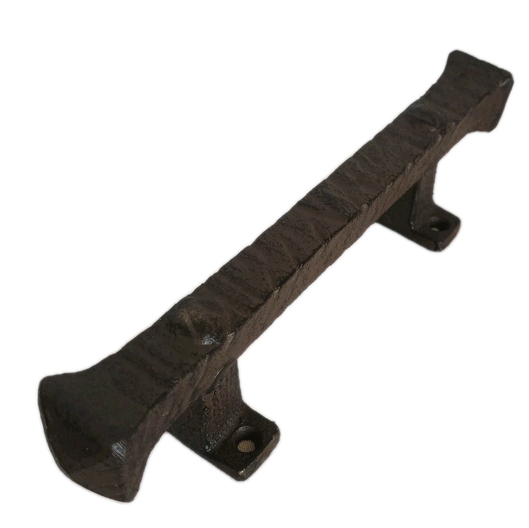 Heavy Door Handle Pull cast iron Vintage style House Barn Gate Shed 9.5″ Brown