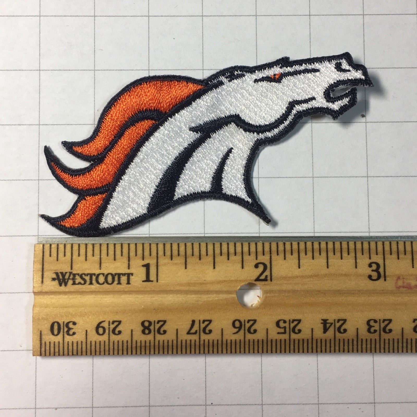 Denver Broncos logo embroidered patch