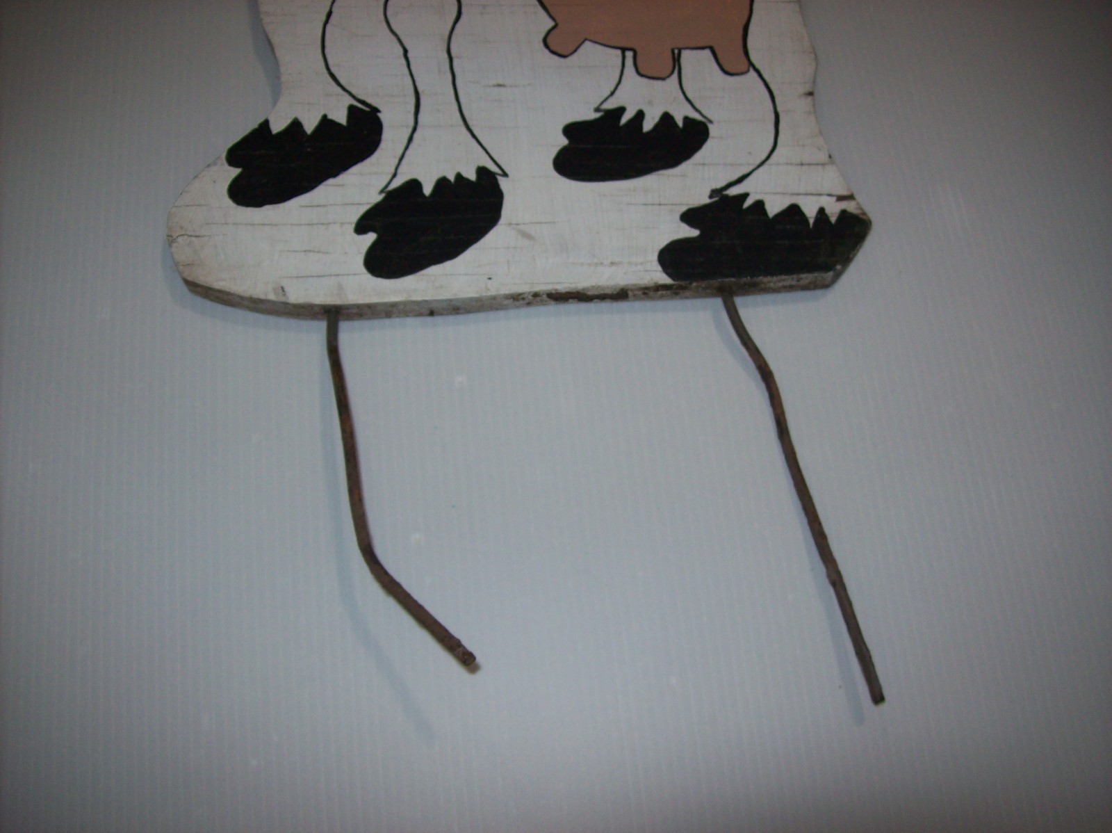 Large Vintage COW Wood Folk Art Lawn Art Yard Art Garden Decor