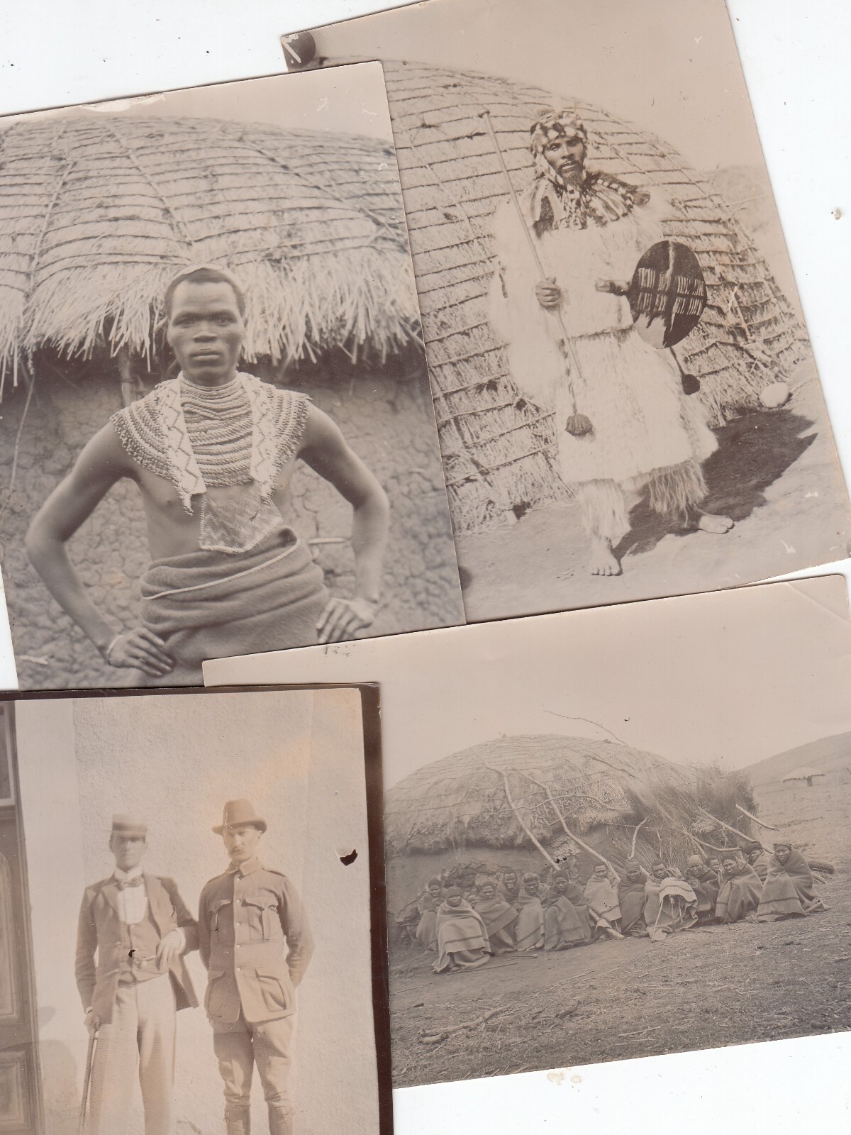 30 Original Photos by Capt White South Africa Boer War 1902 Zulu Portraits Huts