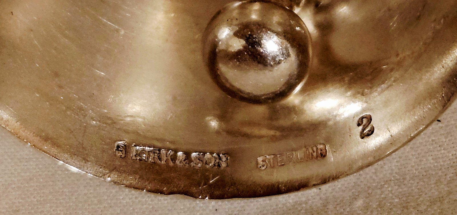 S. KIRK & SON STERLING BELL WITH INSCRIPTION FOR 1972 – 42.4 GRAMS