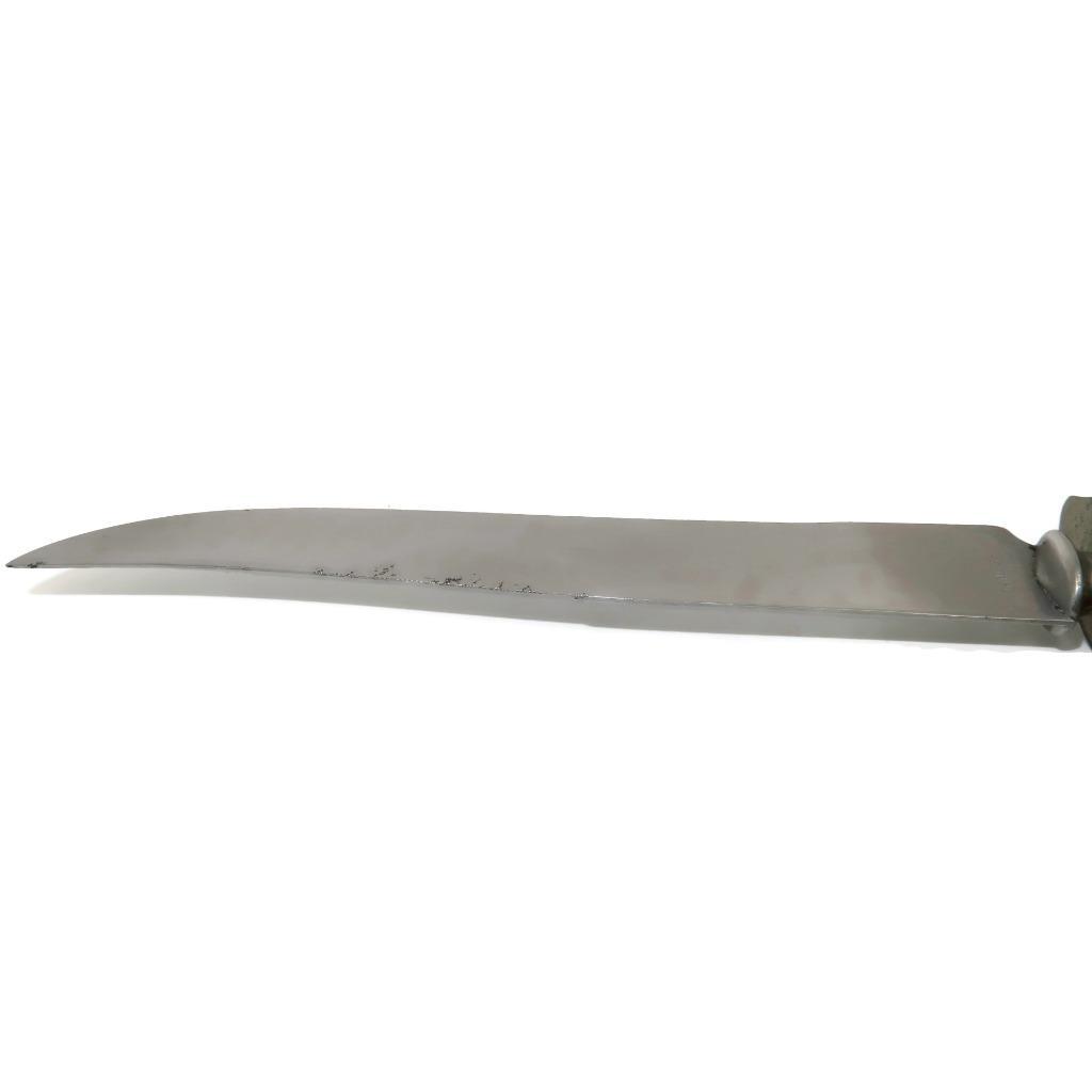 Repousse Sterling Handle Knife & Fork w/ Guard Carving Set, 10 3/8″ & 9 1/4″