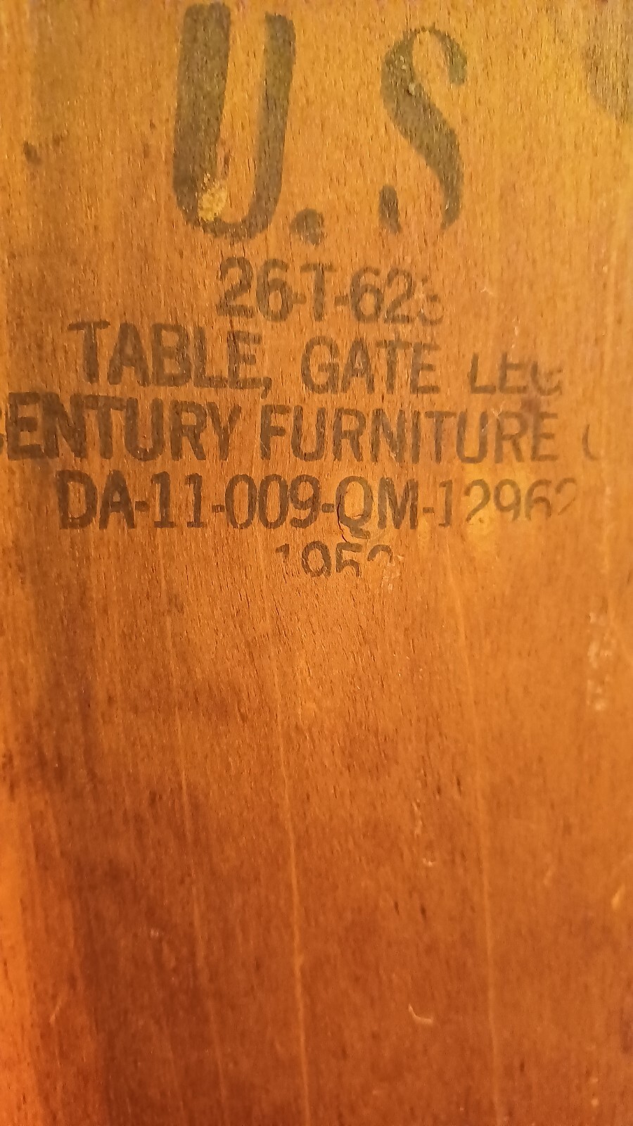Antique 1952 Gate Leg Table Drop Leaf Hepplewhite Sheraton