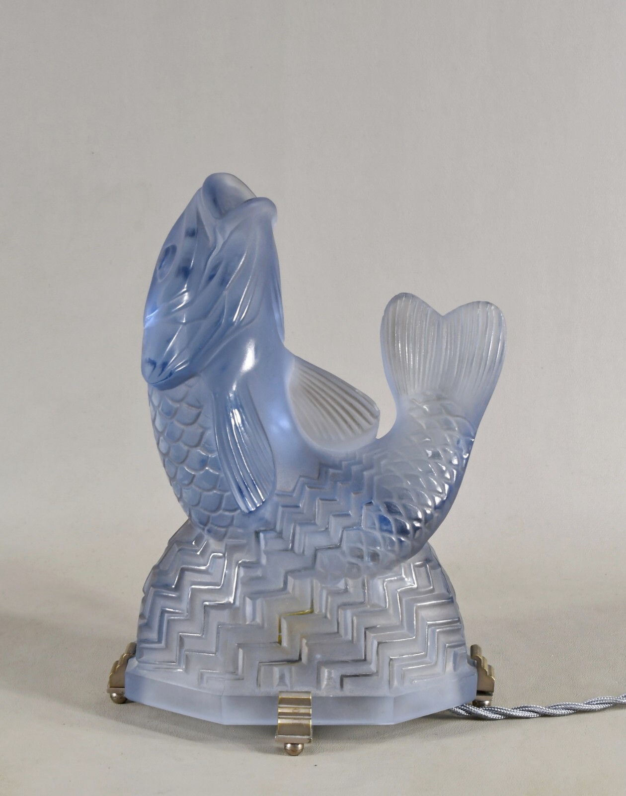 Pierre d’Avesn LORRAIN DAUM & Charles Ranc : French art deco lamp , 1930 France