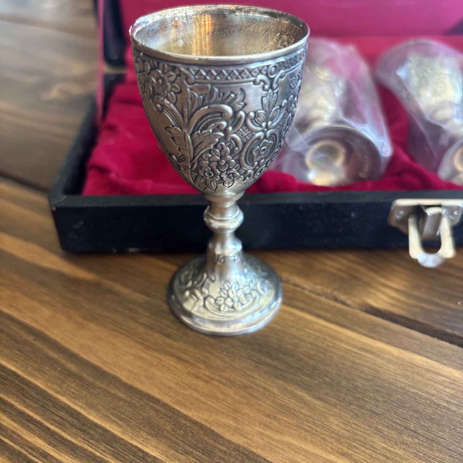 Set of 4 VTG Corbell & Co. Silverplated Cordial Mini Goblets Bespoke Speak easy