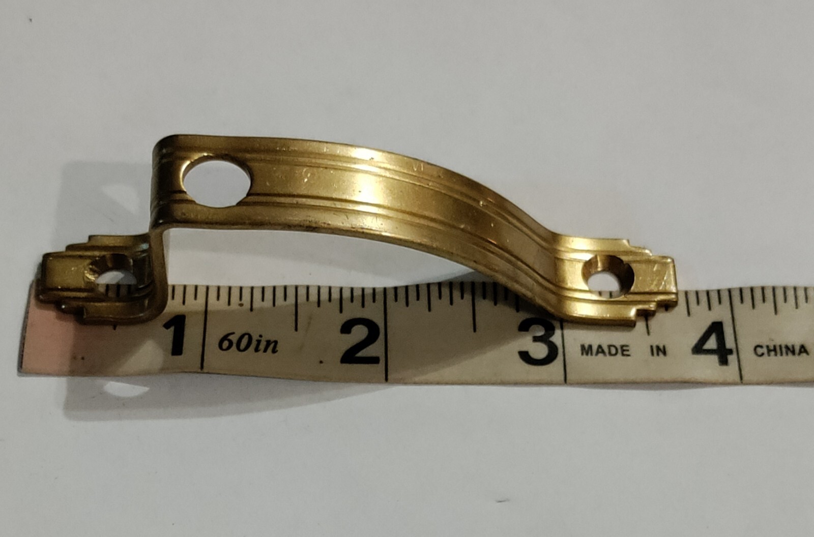 Vintage National MFG. Co. Solid Brass Cabinet Door Latch Part # 706 NOS