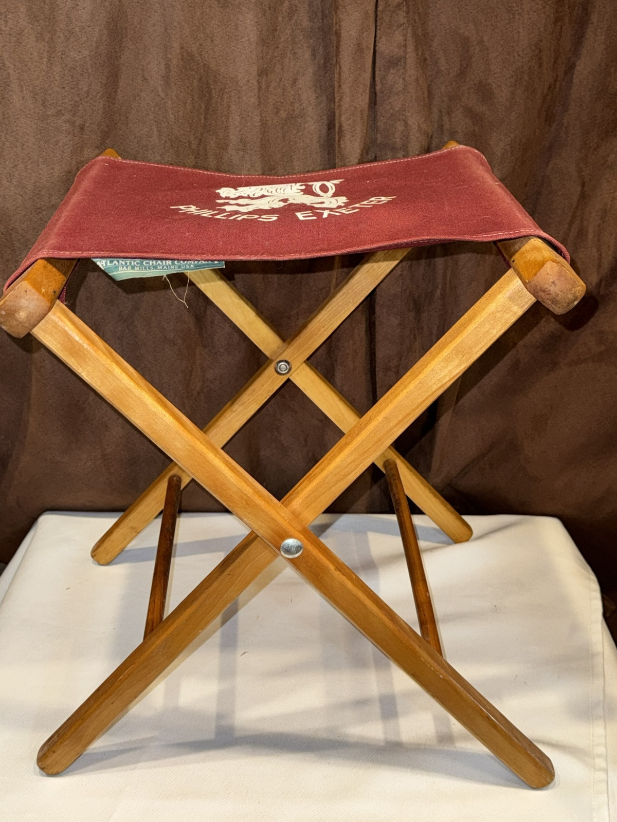 Phillips Exeter Academy Atlantic Chair Company 13x13x15 Made in Maine Foldable