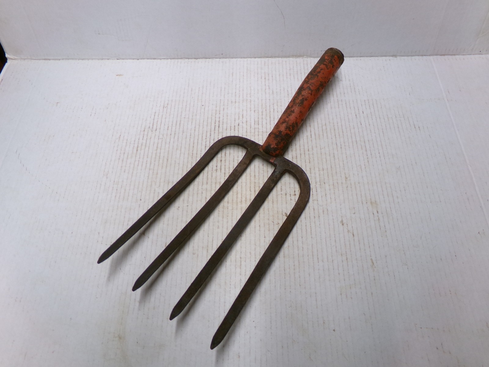 Rustic Metal 4 Tine Prong Pitch Fork Head Primitive Farm Tool