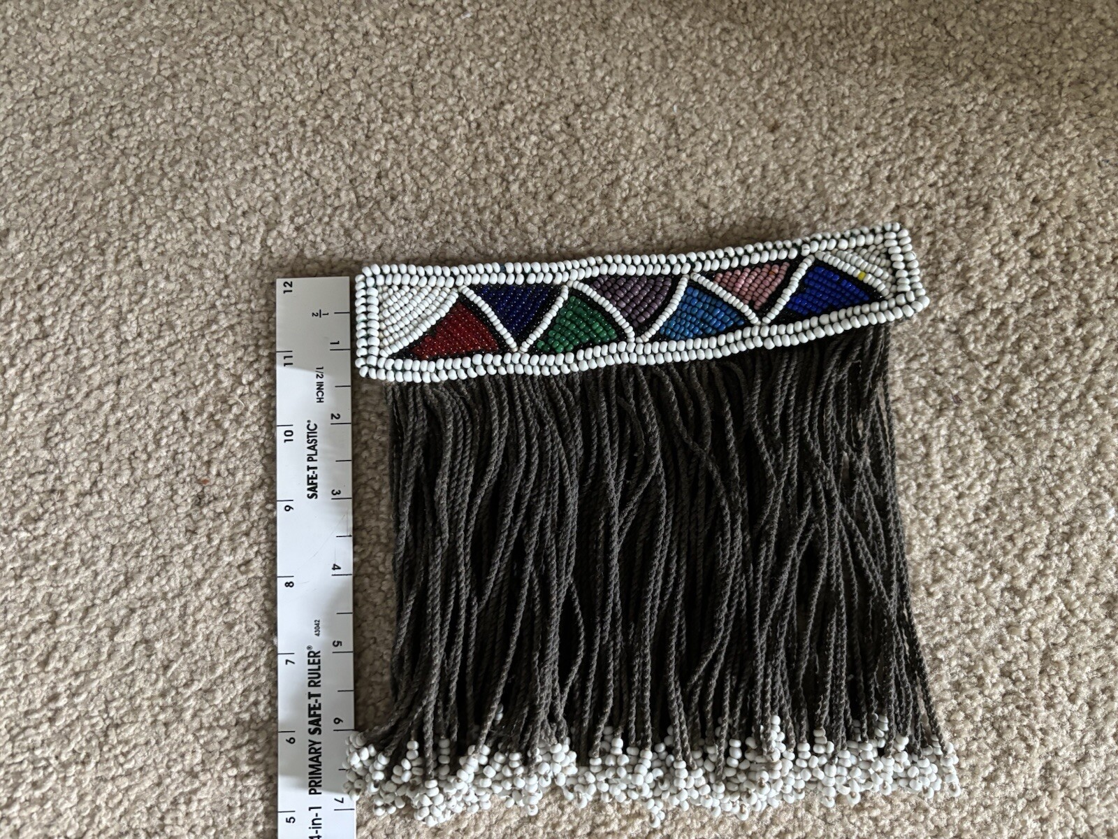 Ndebele Girls Lighabi Skirt / Apron, South Africa, Beaded, FREE SHIPPING