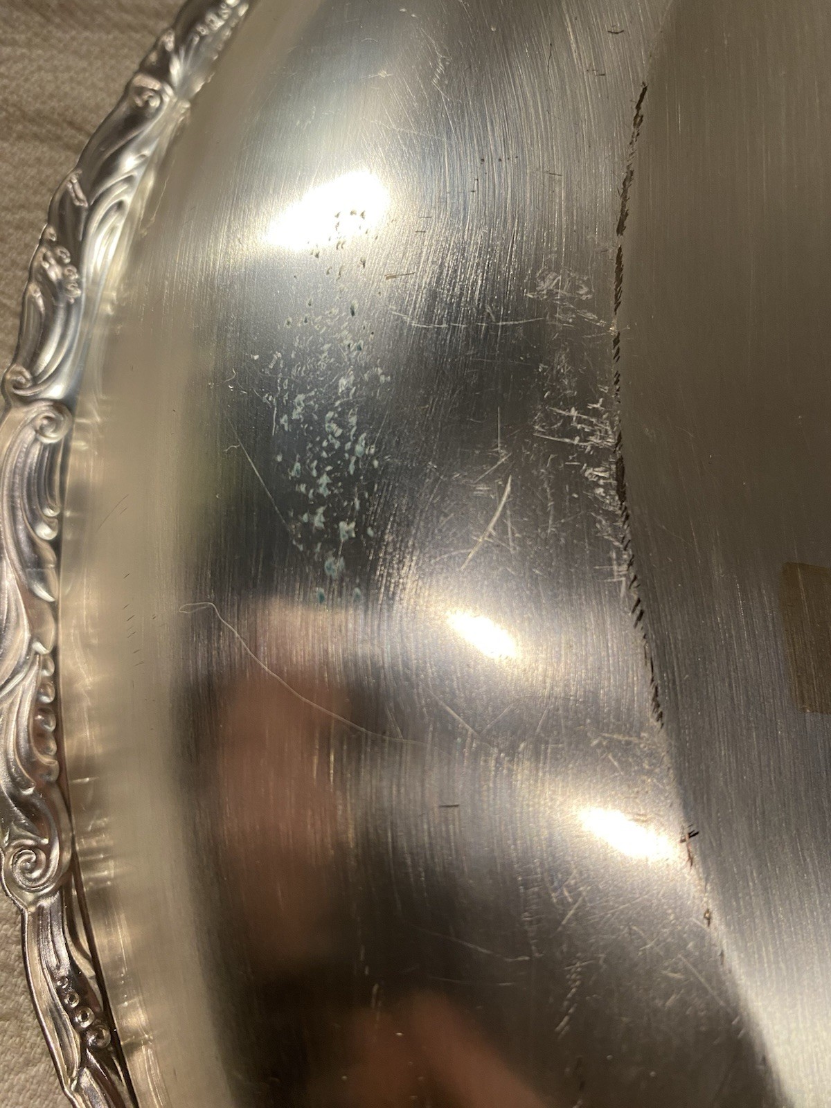 Vintage Ikora Silver Plated Tray