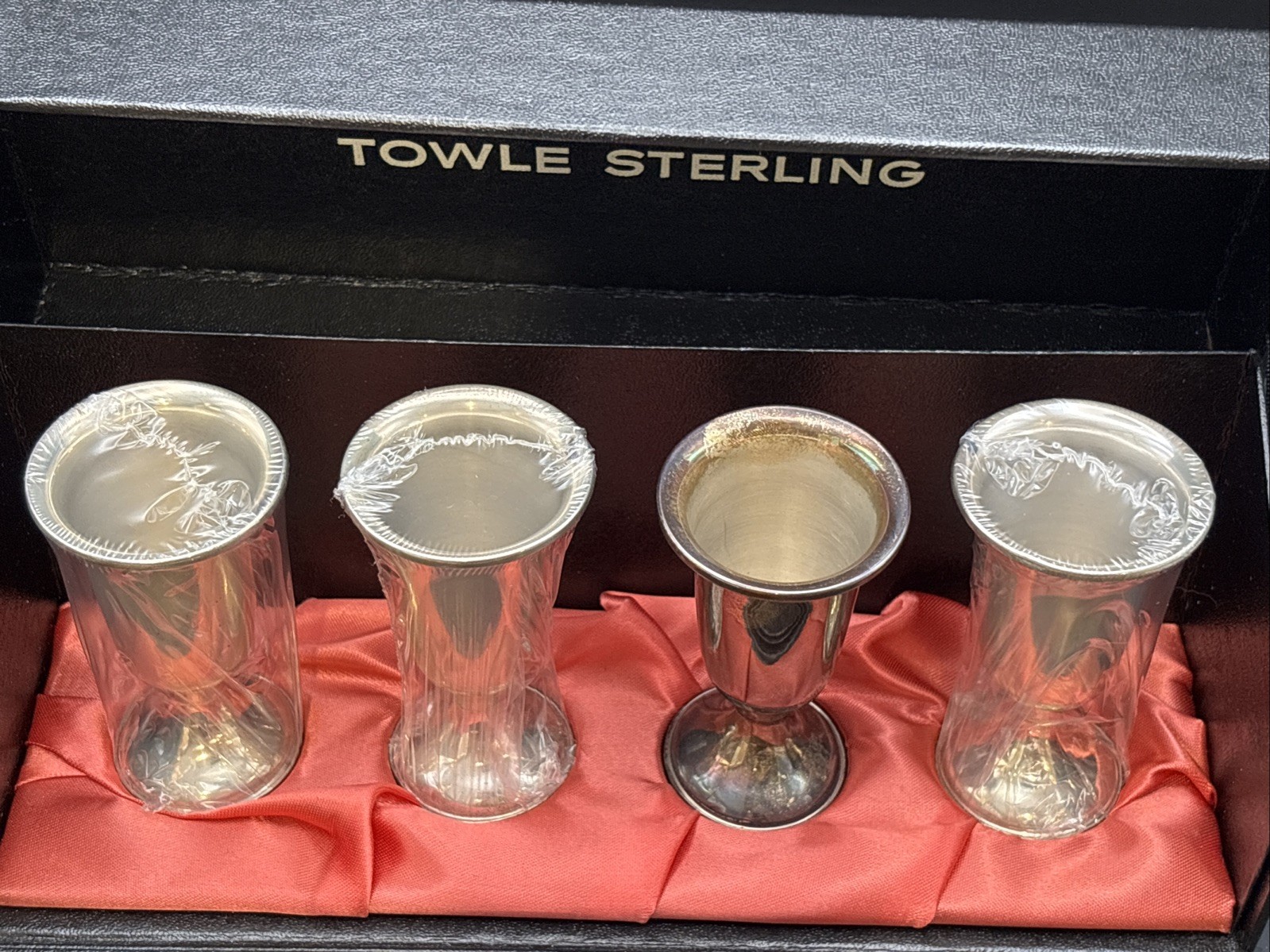 Towle Sterling Silver (.925) Cordial Set of 4 with Original Box 108g Weighted