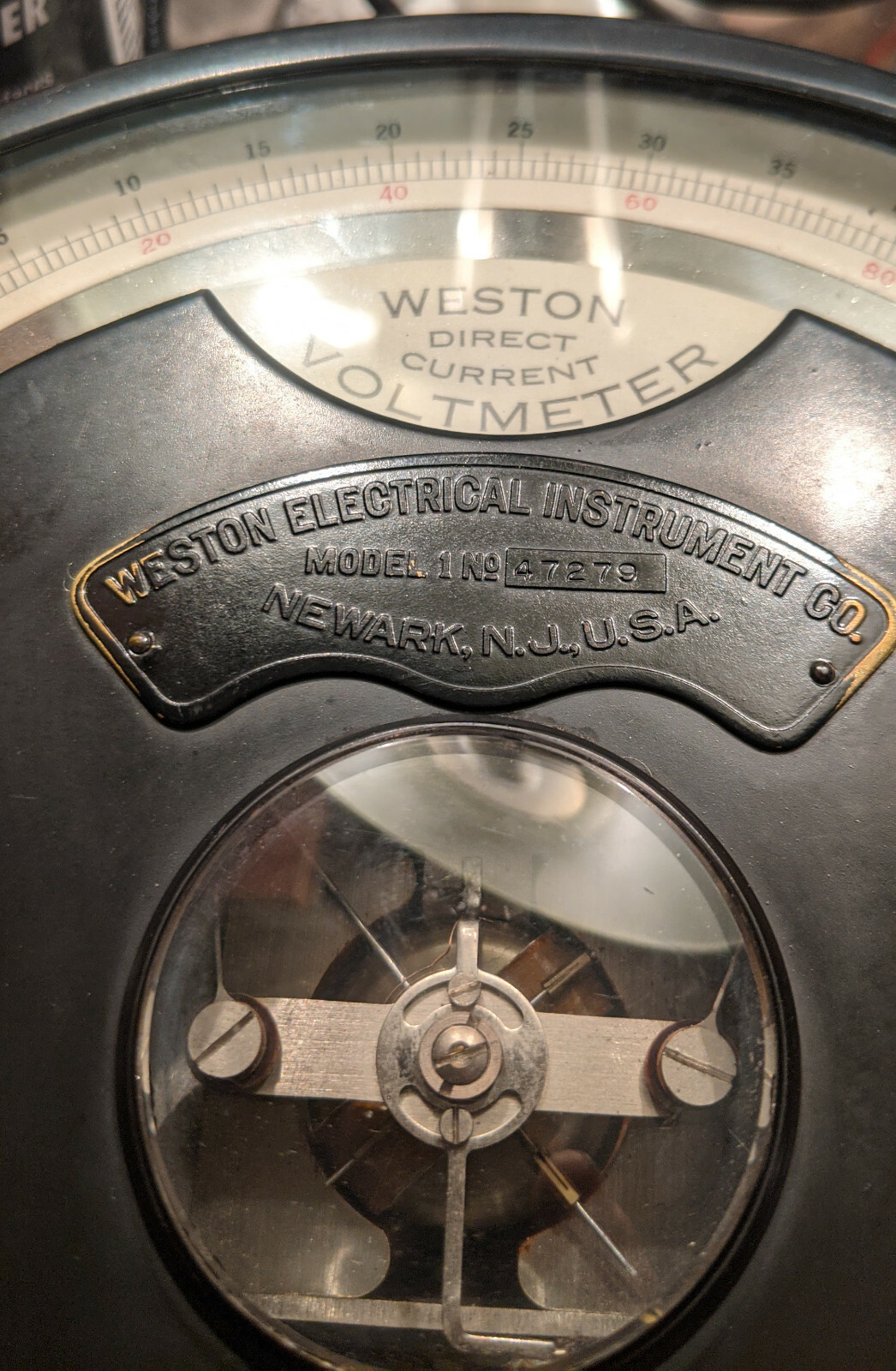 Weston Electrical Instrument Company Model 1 Voltmeter 2 Ranges Tested, Working