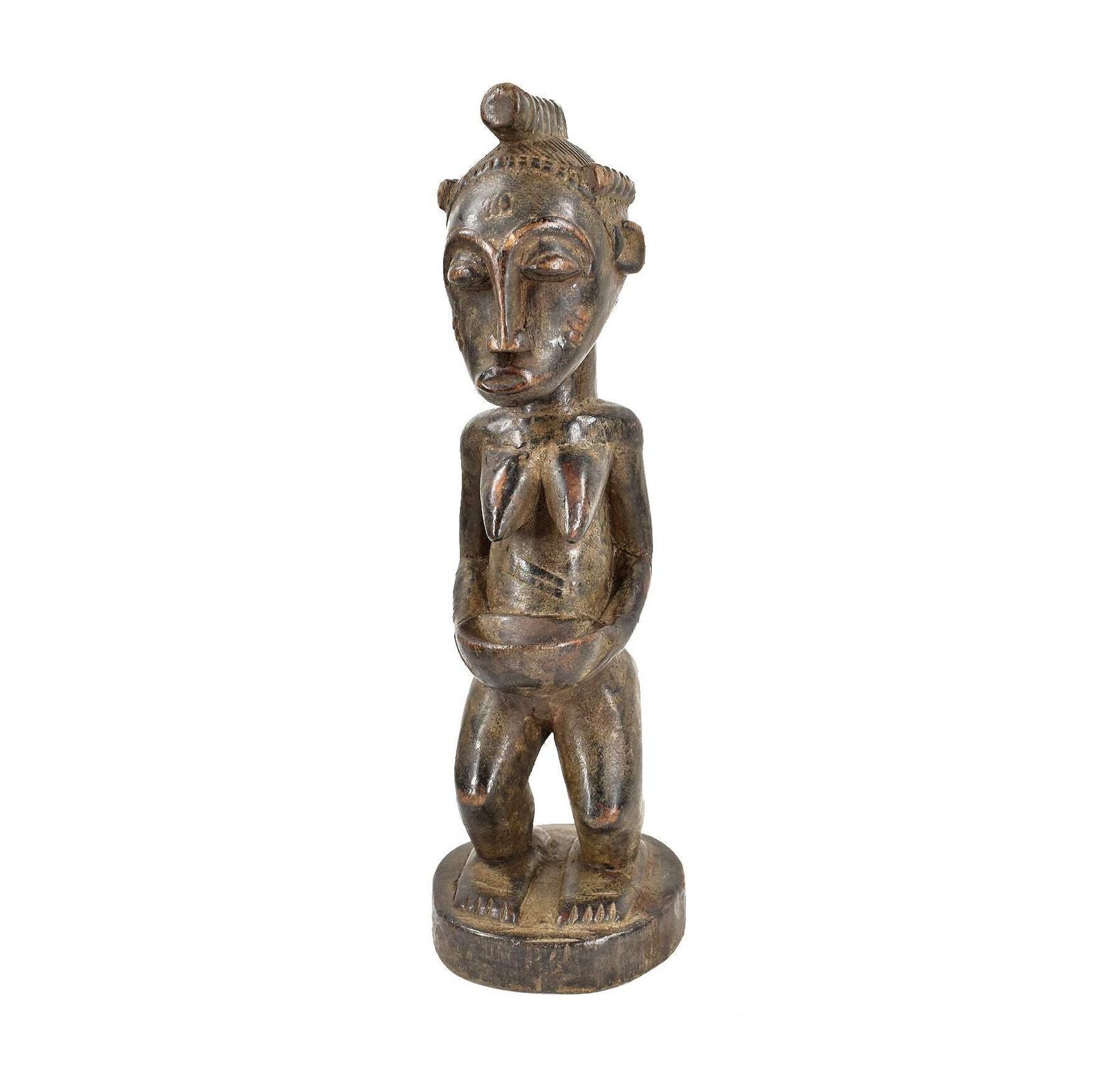 Baule Standing Female Figure Cote d’Ivoire