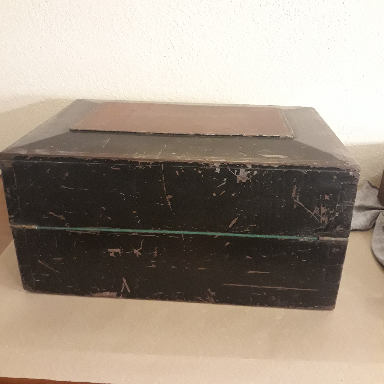 Antique Portable Writing Lap Slope Desk Box