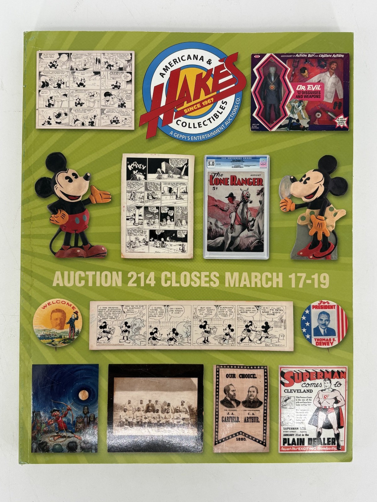 Hake’s Auctions Americana and Collectibles Catalogue #214 March 2015