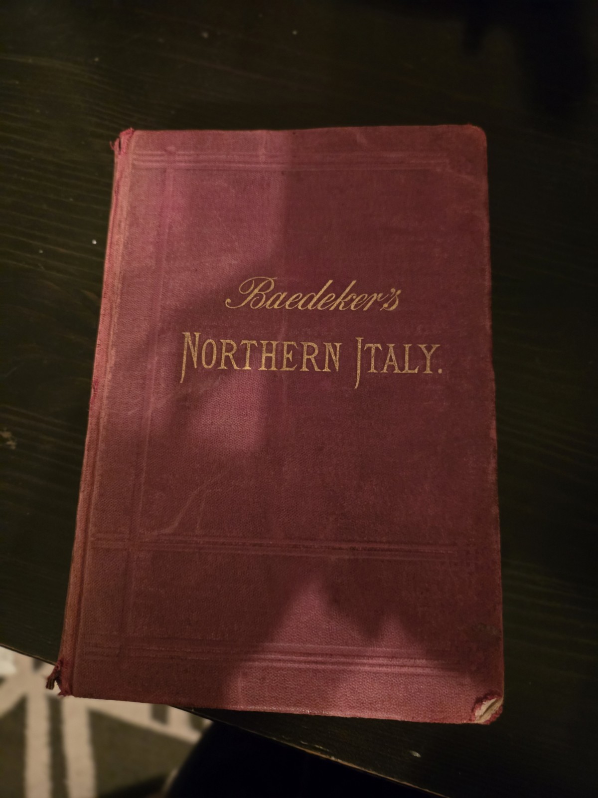 Baedekers Northern Italy Map Book 1892