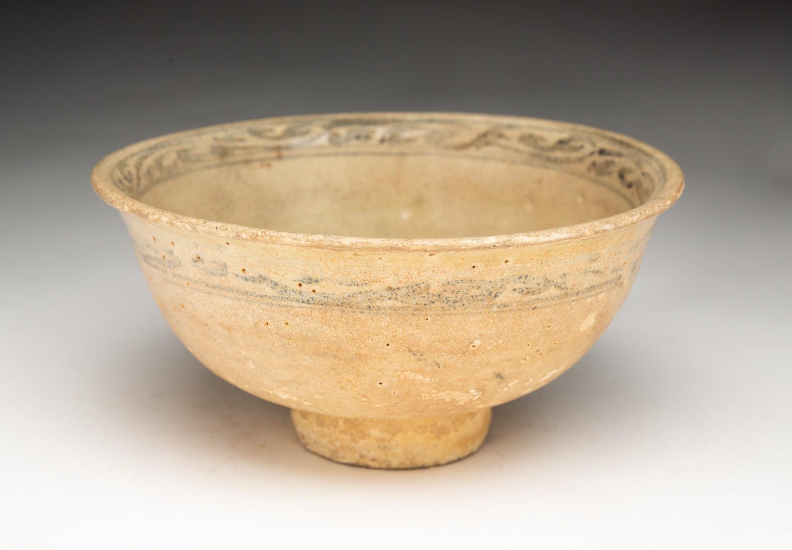 A Sukhothai Glazed Earthenware Bowl