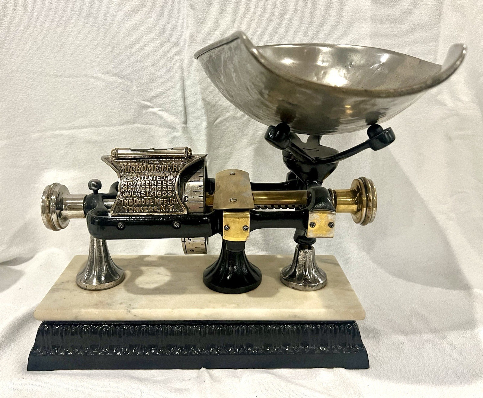 1905 MICROMETER SCALE, The Dodge Mfg. Co., Yonkers NY