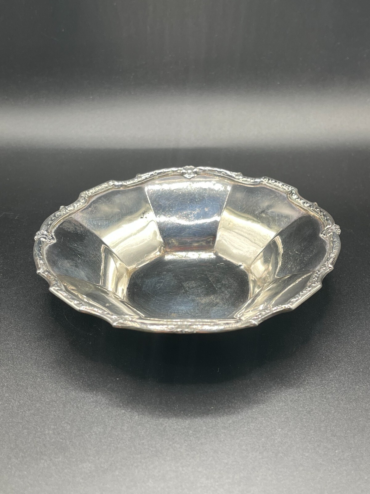 Vintage Sterling Silver Bonbon Dish by Adie Brothers, Birmingham 1955