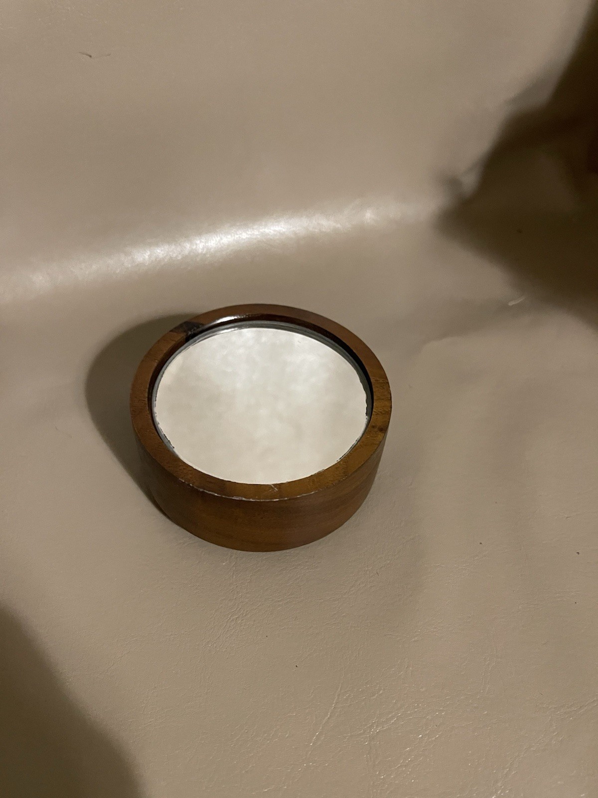 Mid Century Modern Mirrored Plateau 1 1/2” Round (I31)