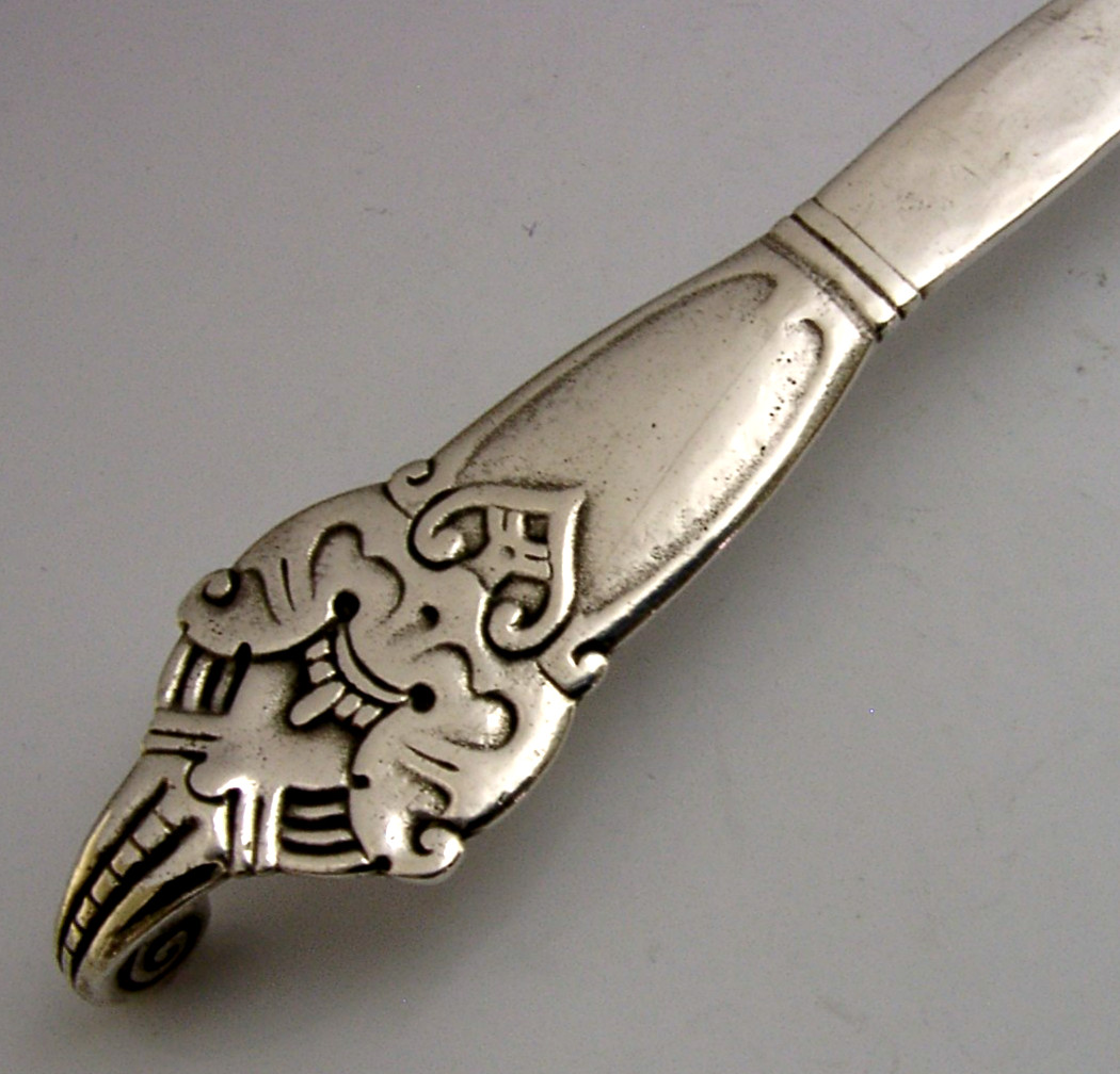 DARGESTIL NORWAY SOLID SILVER SERVER c1900 DAVID ANDERSEN 108g ARTS & CRAFTS