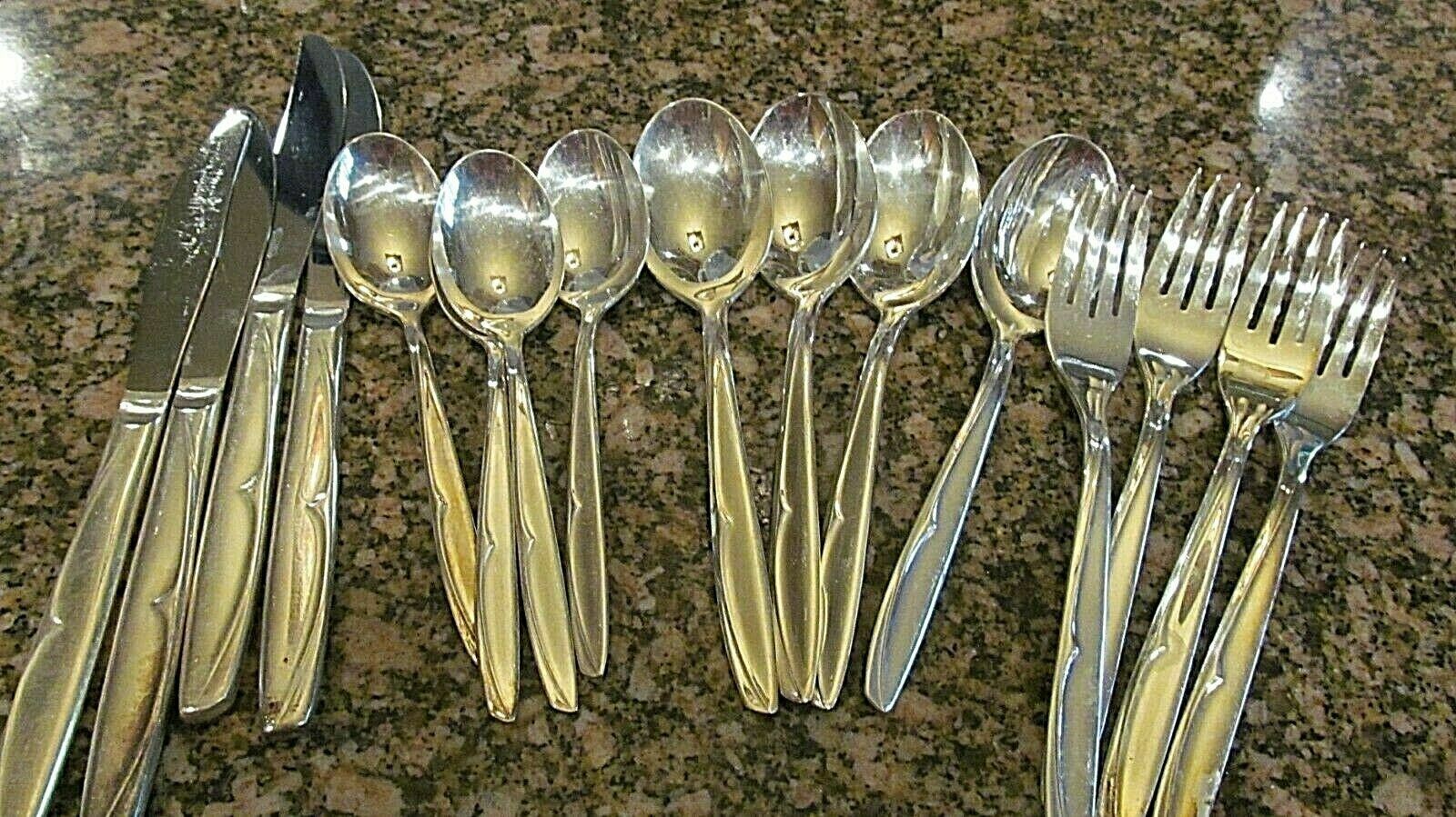 * VTG 16 PC 1957 CONCEPT Silver plate SERVICE FOR 4 by Supreme Silver Plate