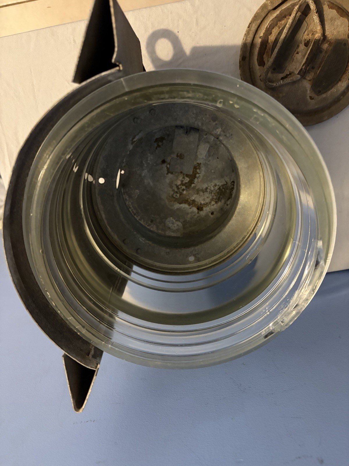 Vintage East German Nautical Ship’s Ship Port Starboard Boat Lantern Mast Light