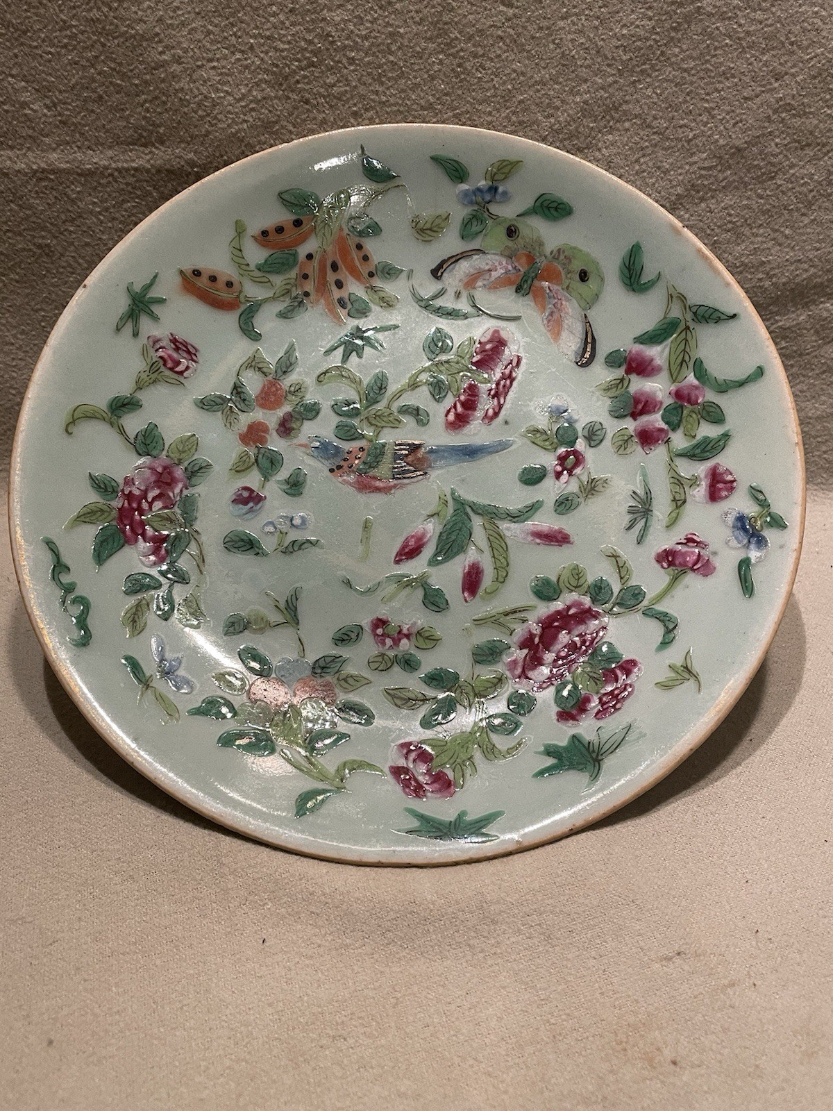 vintage Old antique plate ? Japanese or Chinese unknown maker mark