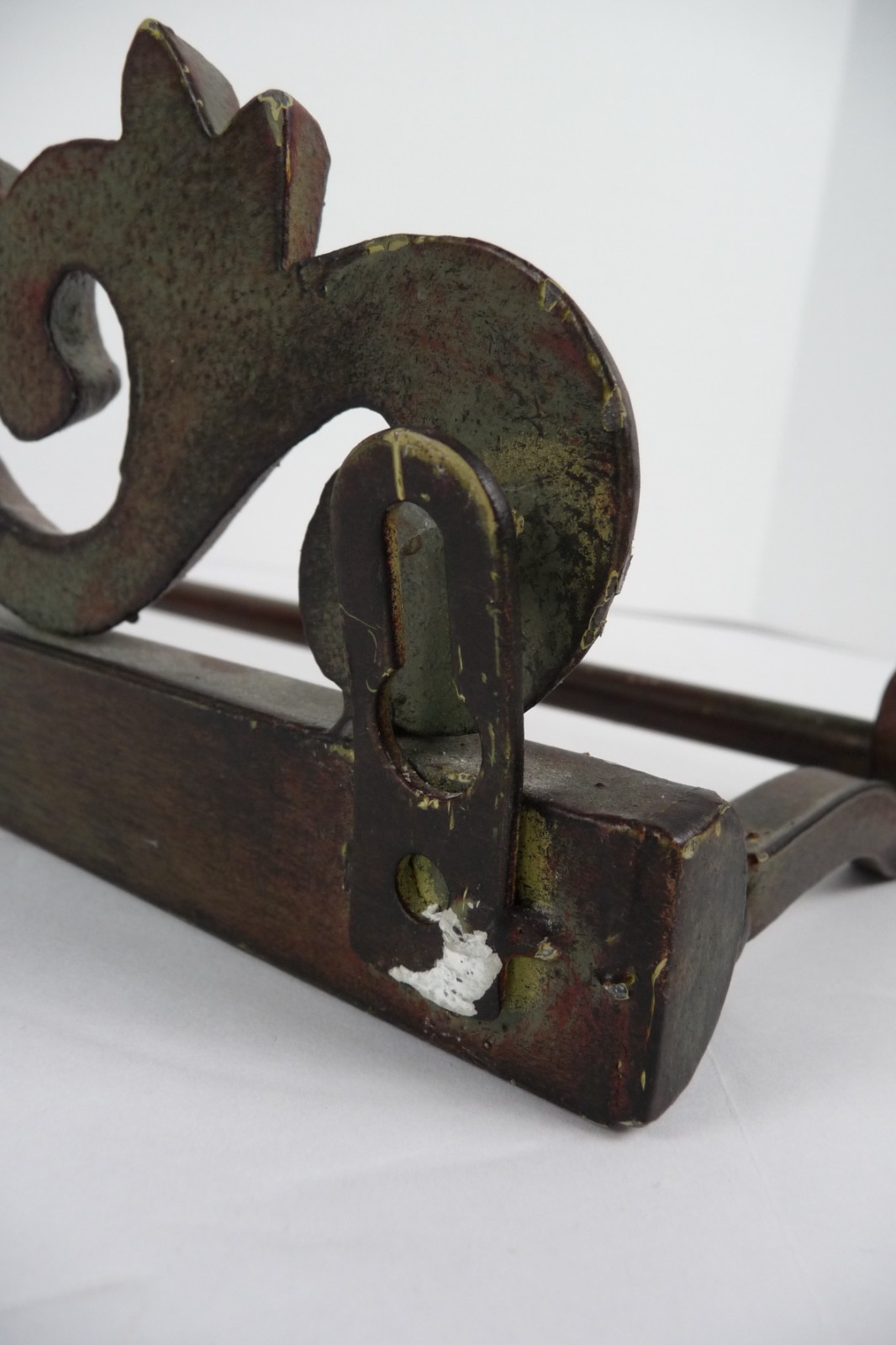 Cast Iron Fleur De Lis Towel Bar Wall Rack Rustic French Country Deco