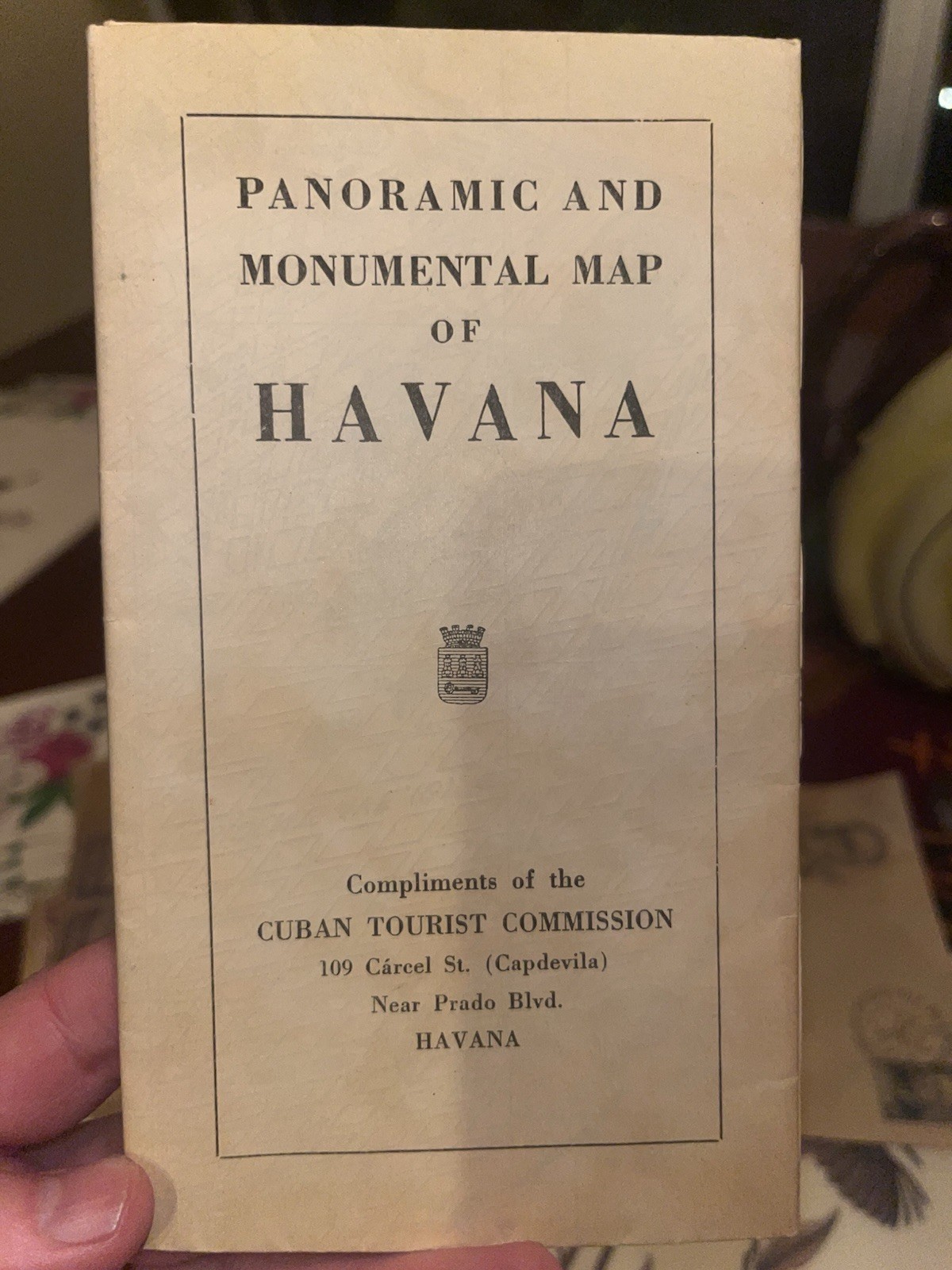 Vintage Map of Havana (Cuban Tourist Commission)