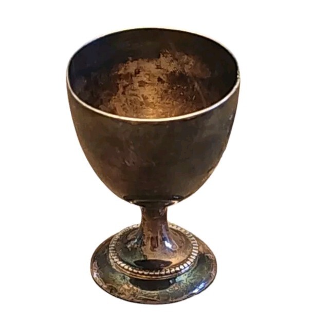 Vintage Silver Plated Shot Glass Mini Goblet 1oz