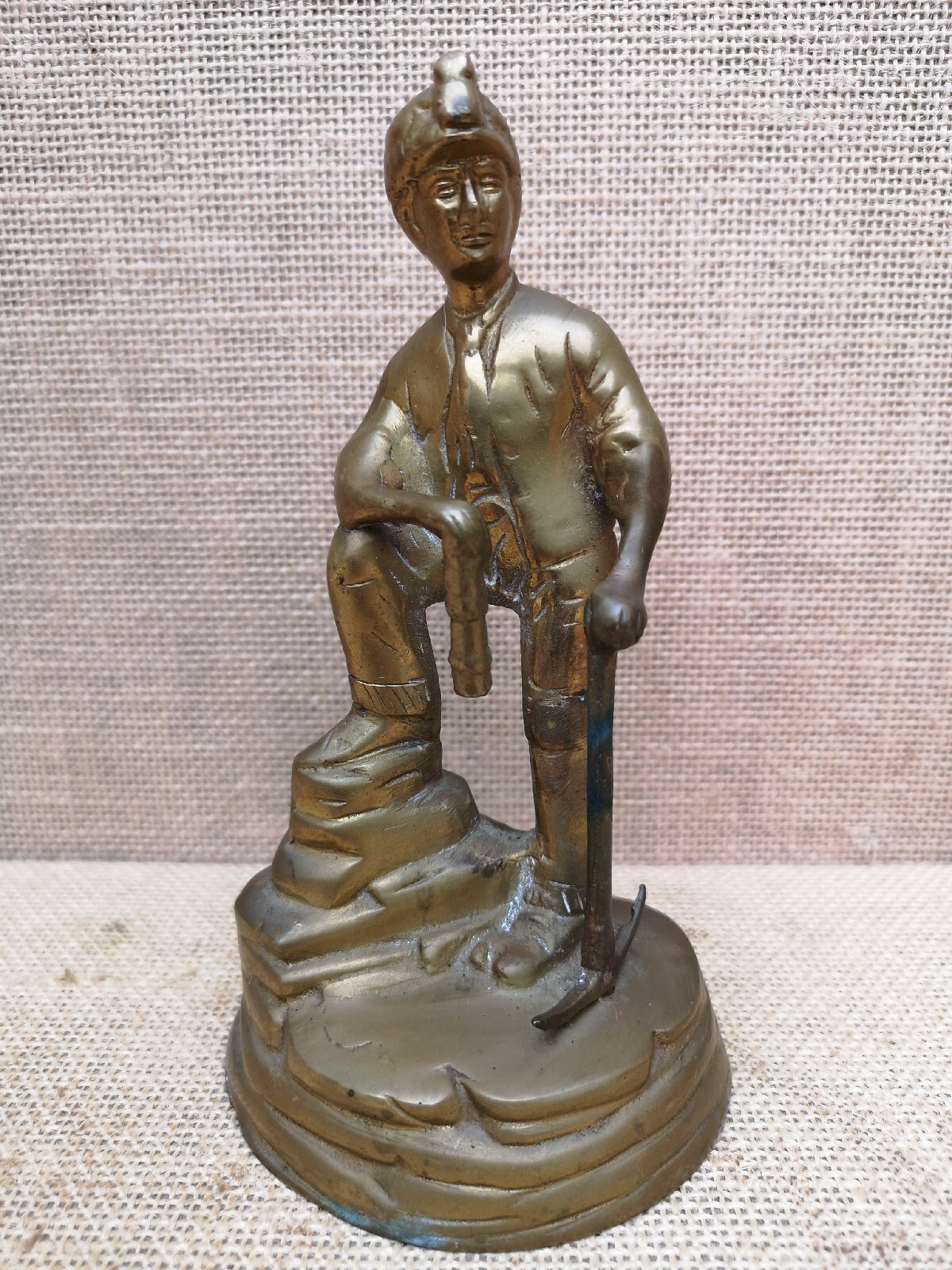 Vintage Brass Minor Coleman Coliors Figure