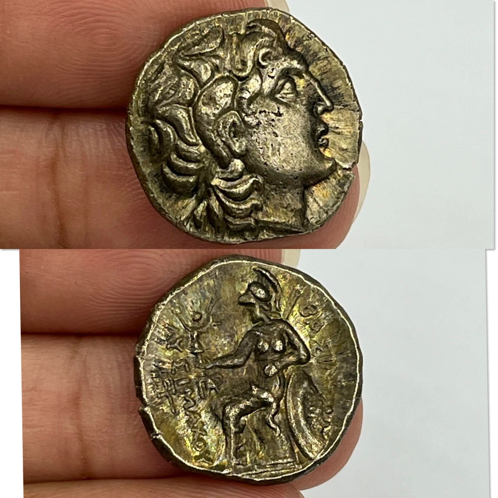 Wonderful Authentic Ancient Greek Silver Tetradrachm Coin Ca. 454-404 BC